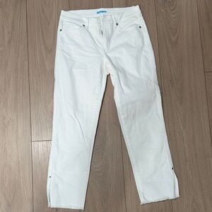 J. McLaughlin White Straight Jeans size 4